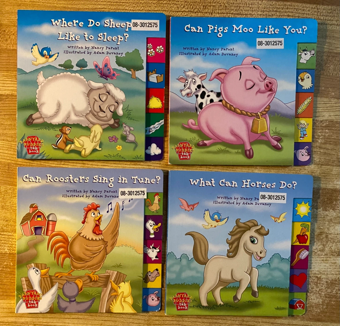 Set of 4 boardbooks “Barnyard Buddies”
