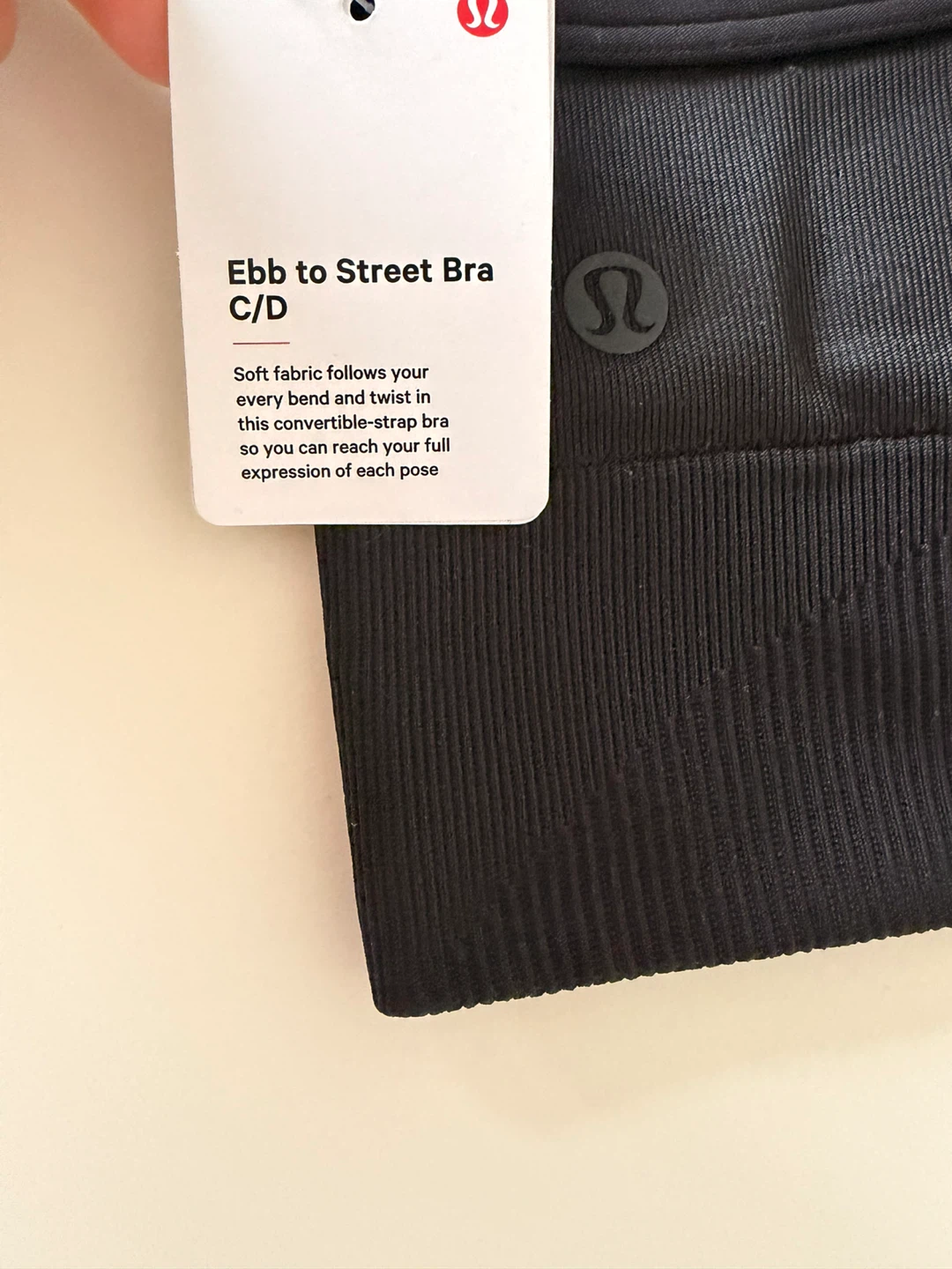 Lululemon Ebb to Street Bra C/D Black - photo 4