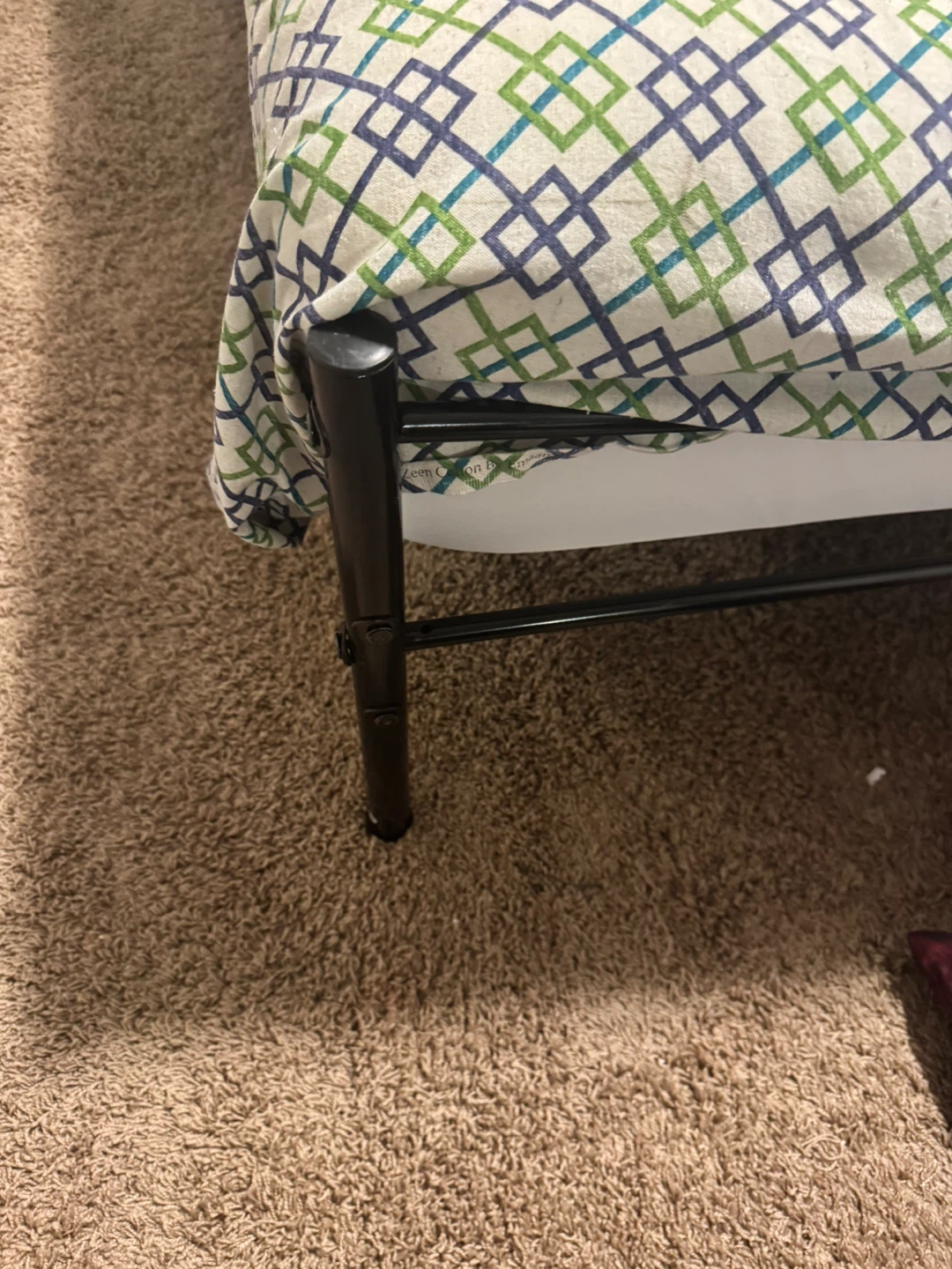 Black Metal Bed Frame - photo 2