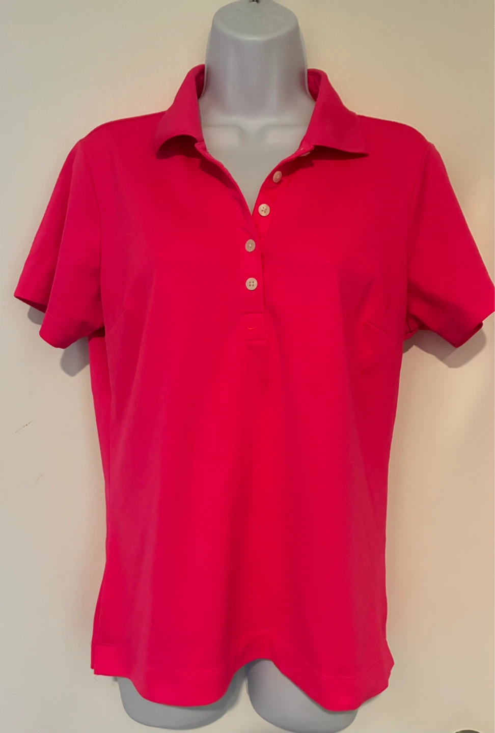 Nike Golf Tour Performance Dri-Fit Polo Shirt - Medium - Pink