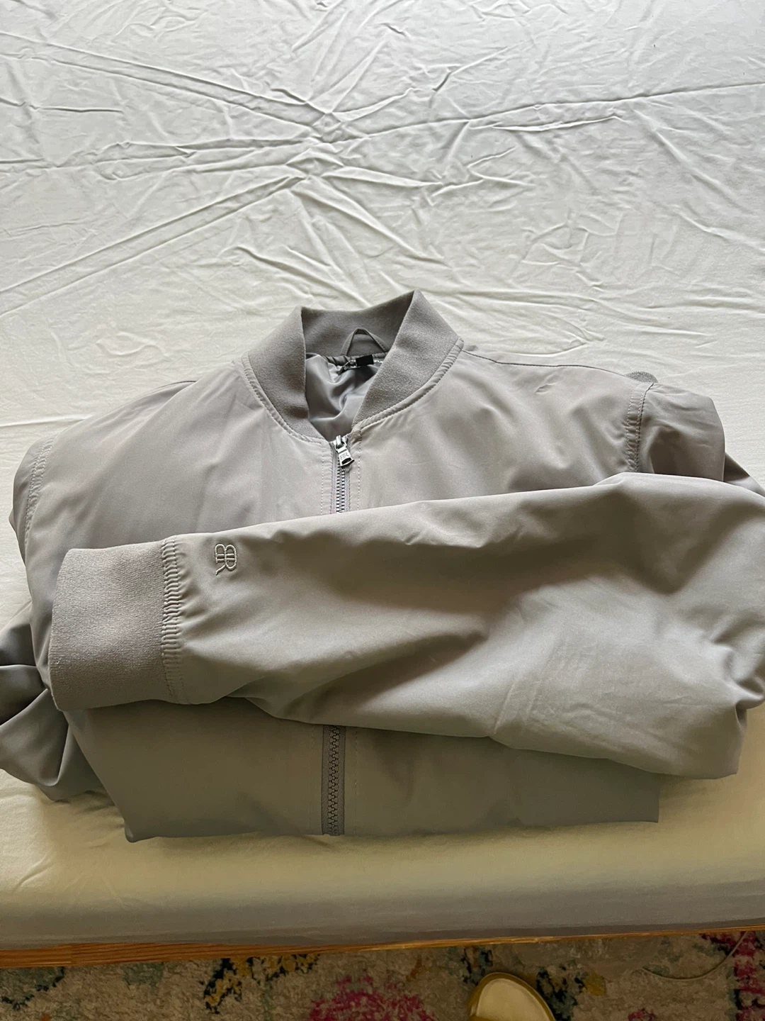 Banana Republic Bomber Jacket - Gray - Size L - photo 3
