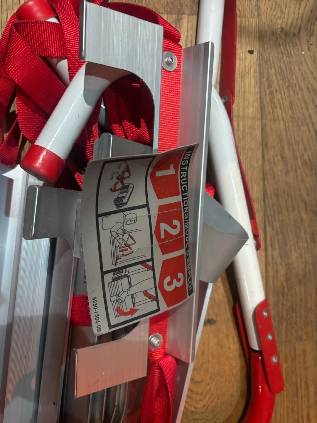 Aluminum and Red Ladder Stand-offs - photo 2