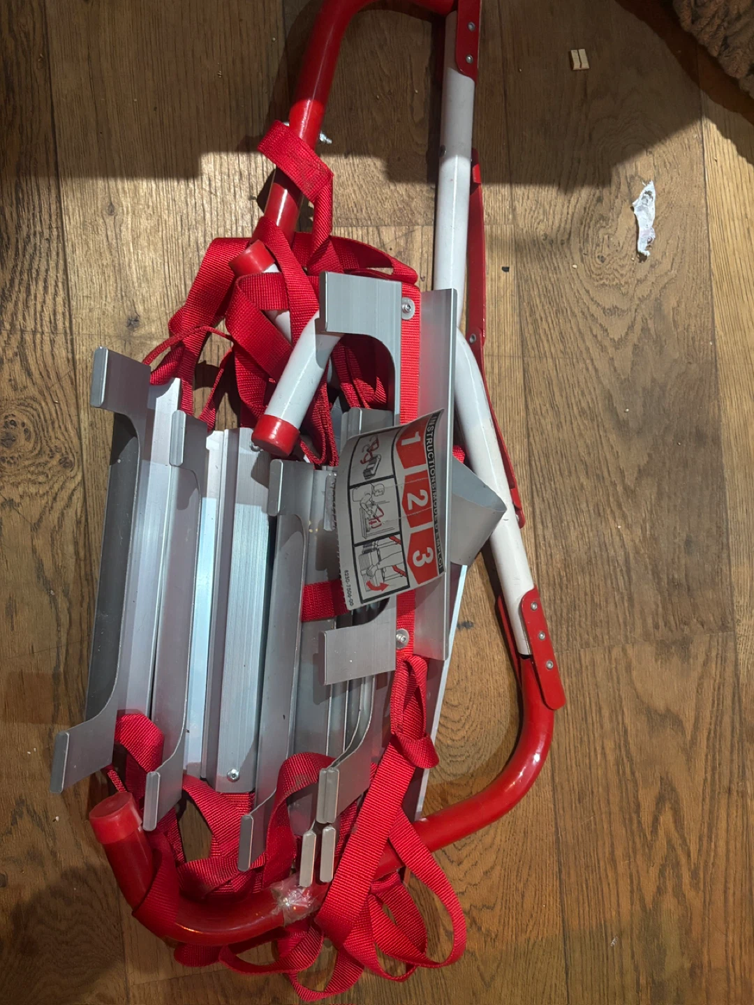 Aluminum and Red Ladder Stand-offs