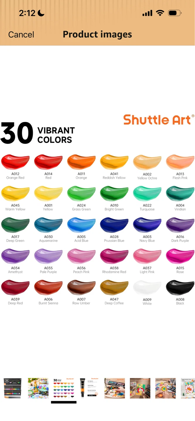 Shuttle Art Acrylic Paint Set - 28 Vibrant Colors