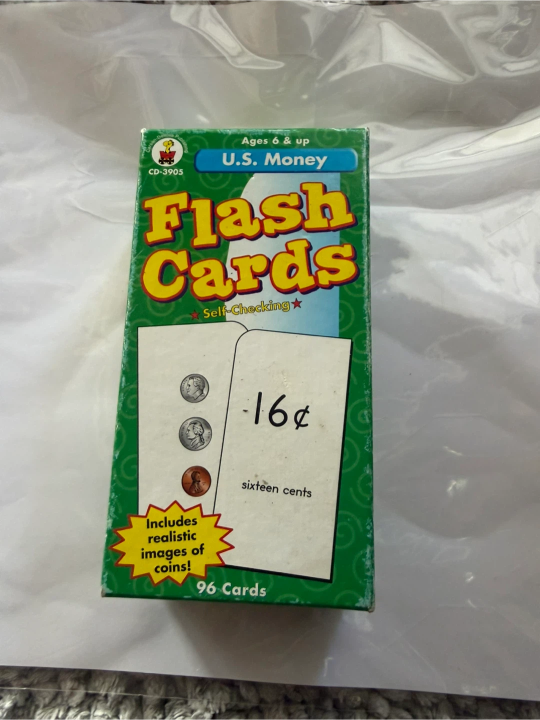 U.S. Money Flash Cards - 96 Cards