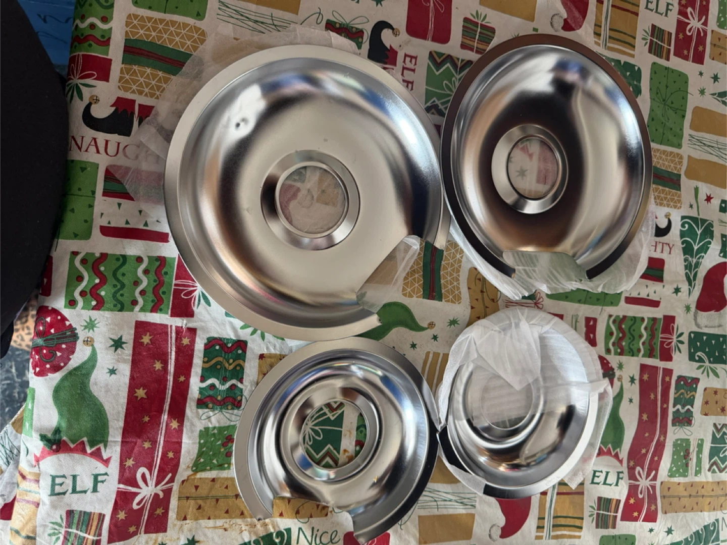 Set of 4 Stainless Steel stove top toppers