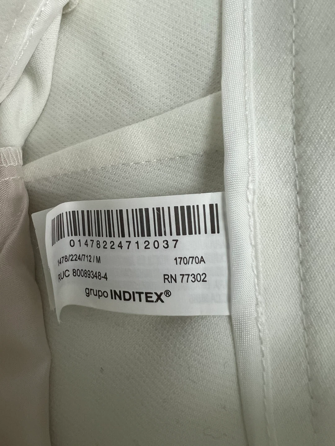 Zara White Cropped Trousers - Size M - photo 3