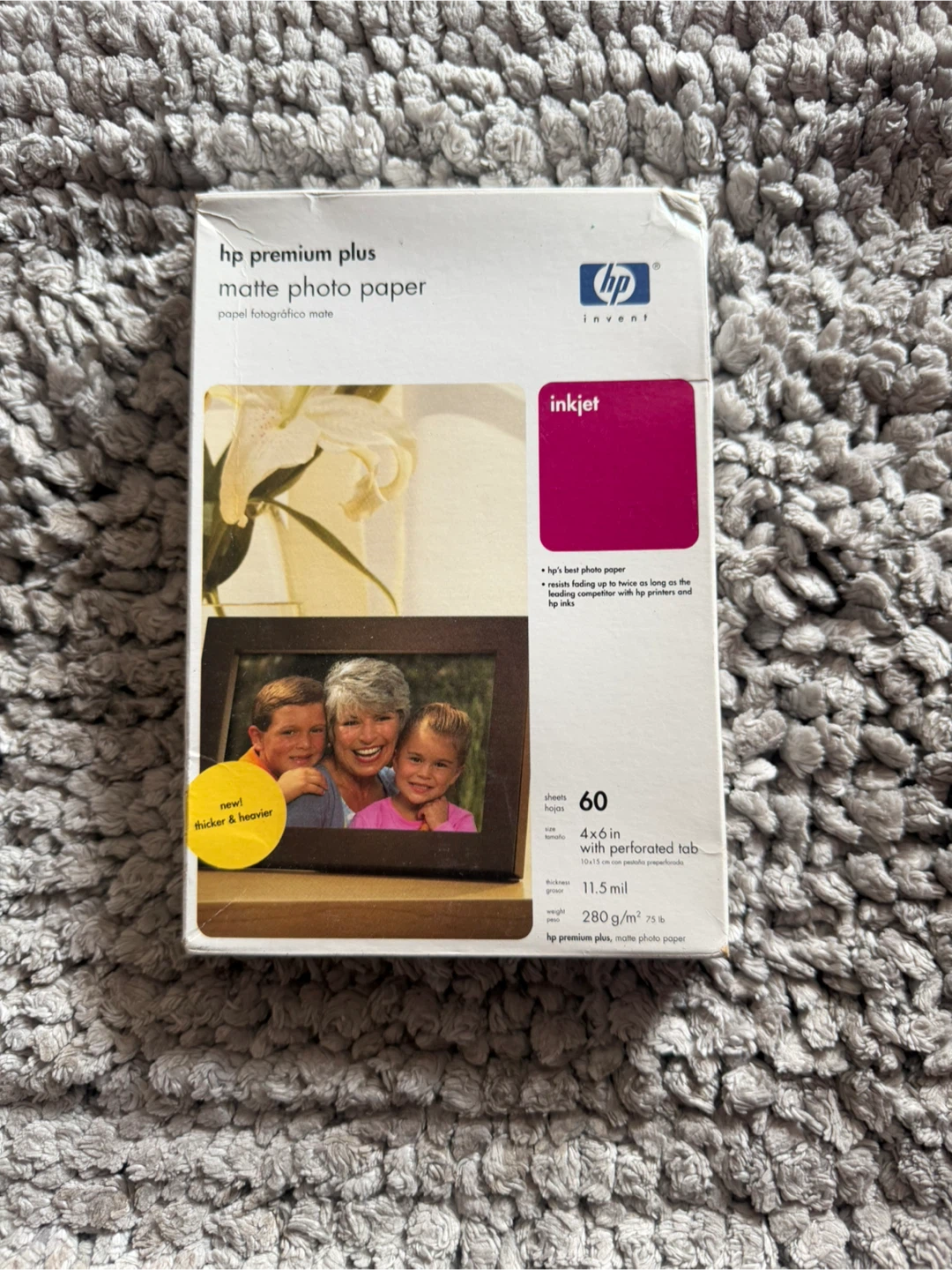 HP Premium Plus Matte Photo Paper 4x6 inch - 60 Sheets