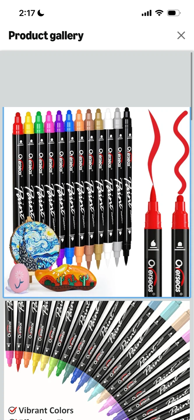 New 10 pcs Overseas Acrylic Paint Marker Pens