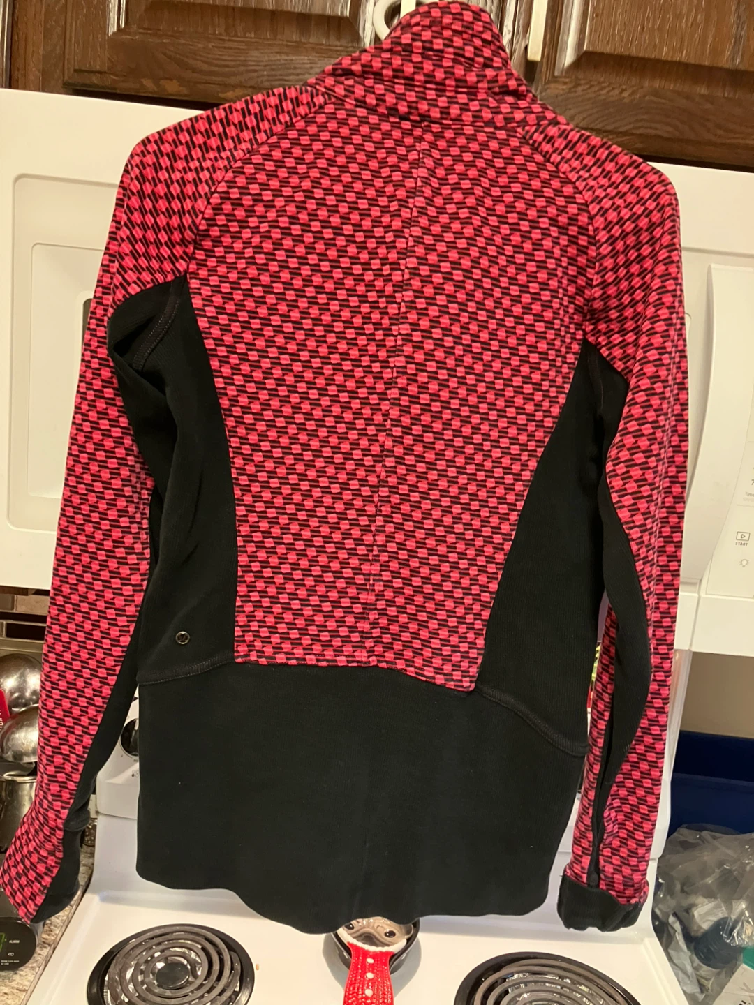Lululemon Zip-Up Jacket Pink Black Size 6 - photo 2