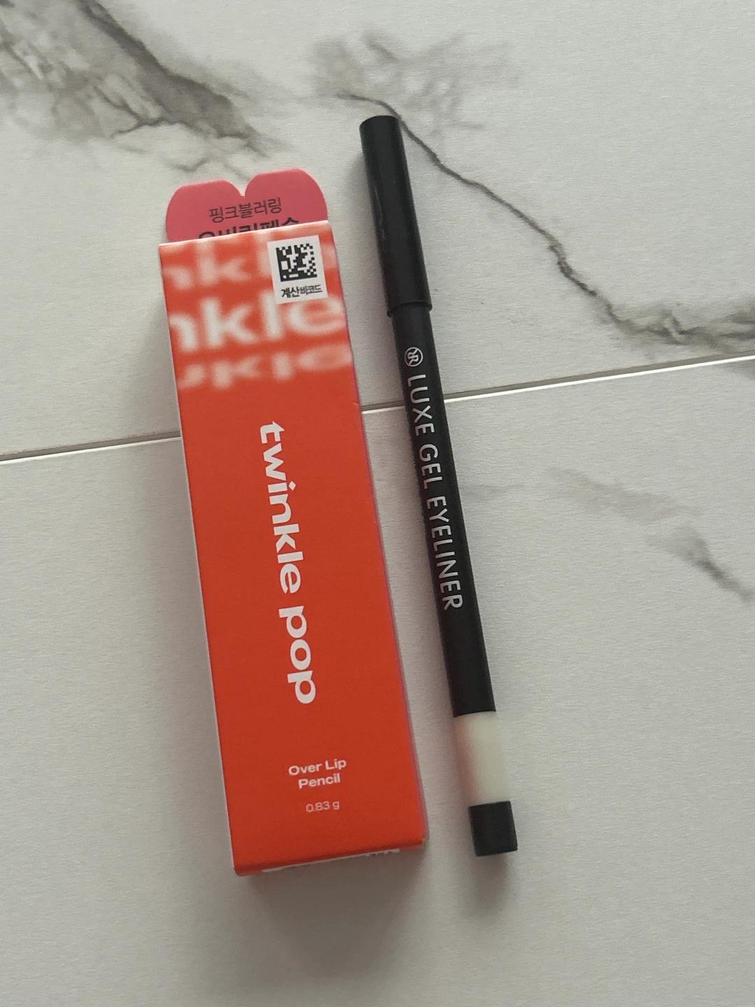 (New) K beauty highlighter, lip pencil