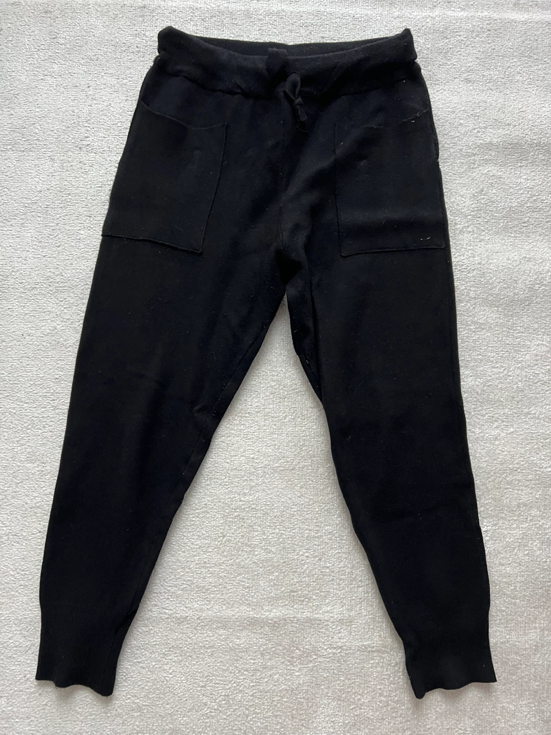Zara Knit Black Joggers - Size L