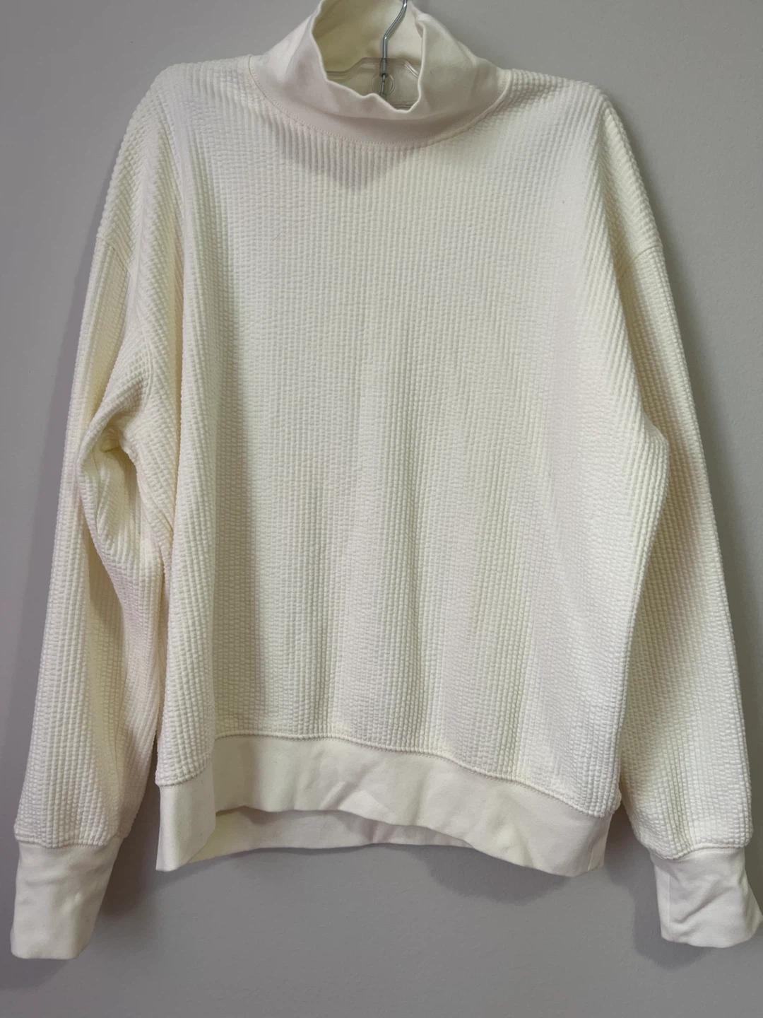Club Monaco Cream Mock Neck Sweater