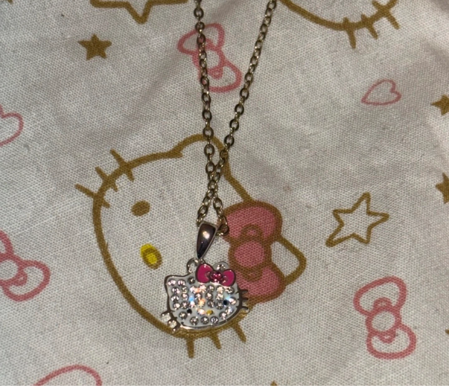 Hello Kitty Pendant Necklace and Earring Set - photo 2
