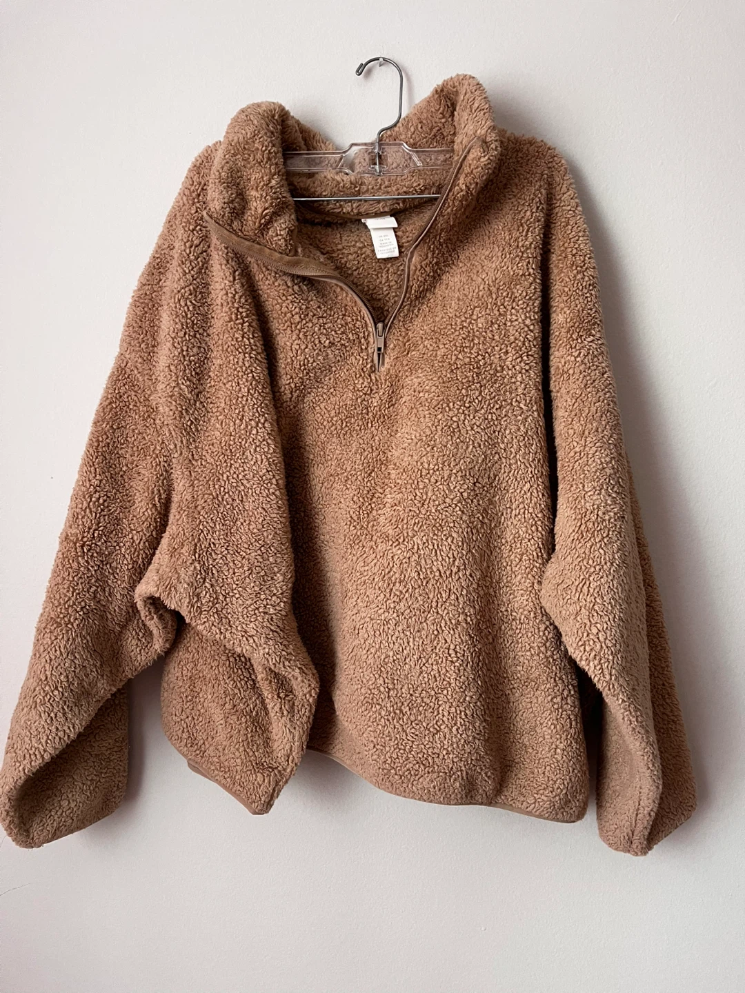 H&M Teddy Fleece 1/4 Zip Pullover