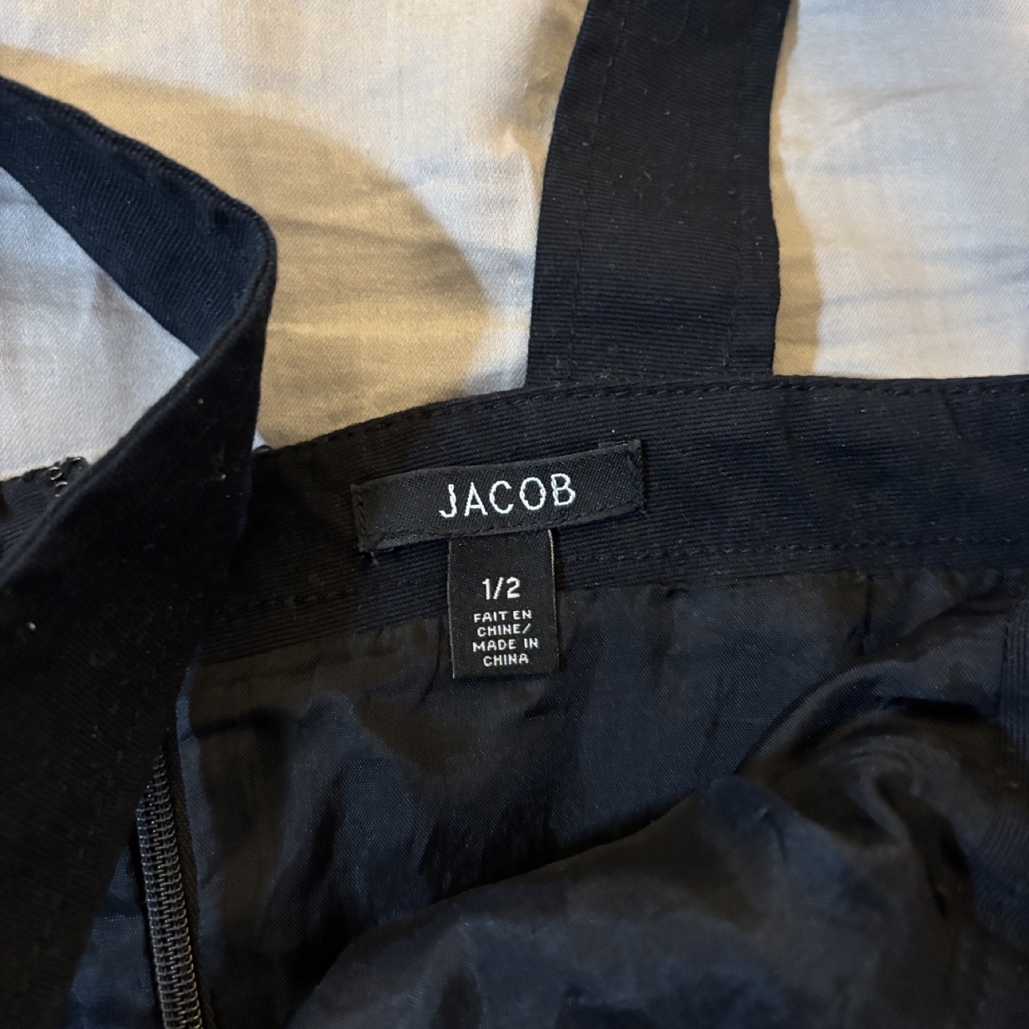 JACOB Black Sheath Dress Size 1/2 - photo 3