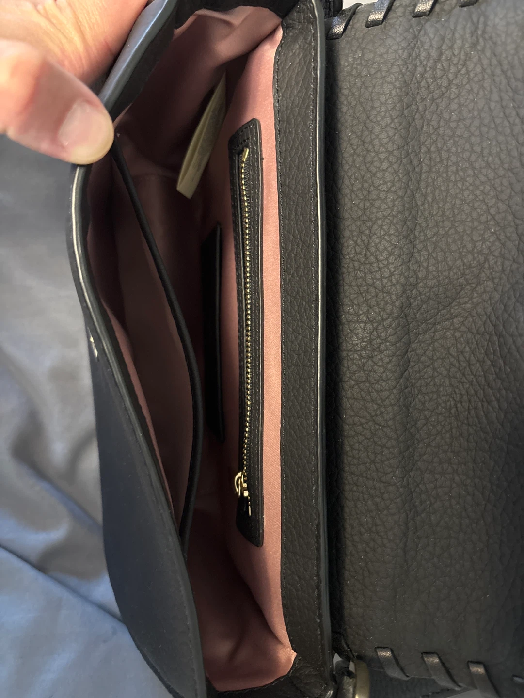 Kate Spade Black Leather Floral Crossbody Bag - photo 3