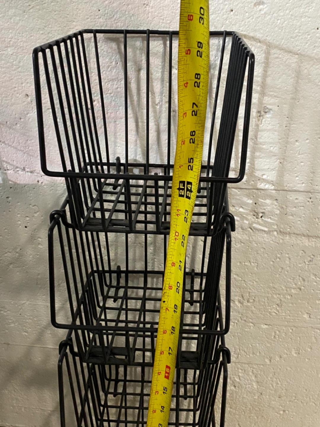 Black Wire Storage Baskets on Wheels - photo 2