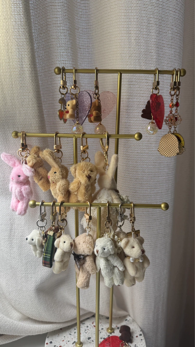 Assorted Plush Animal Keychains each 10$