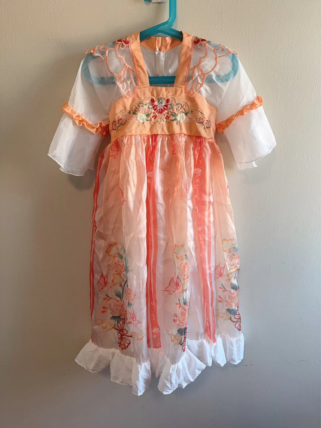Children's Embroidered Fairy Dress set 3- toddler 6-7T