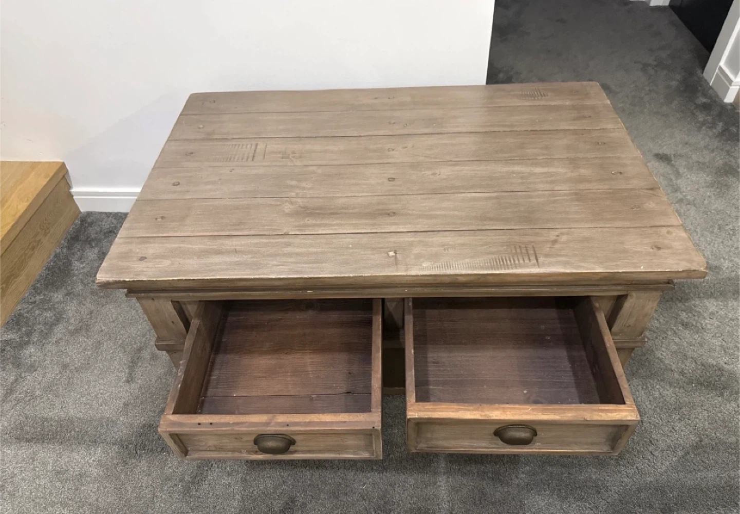 Urban Barn Solid Wood Coffee Table – Rustic Finish - photo 2