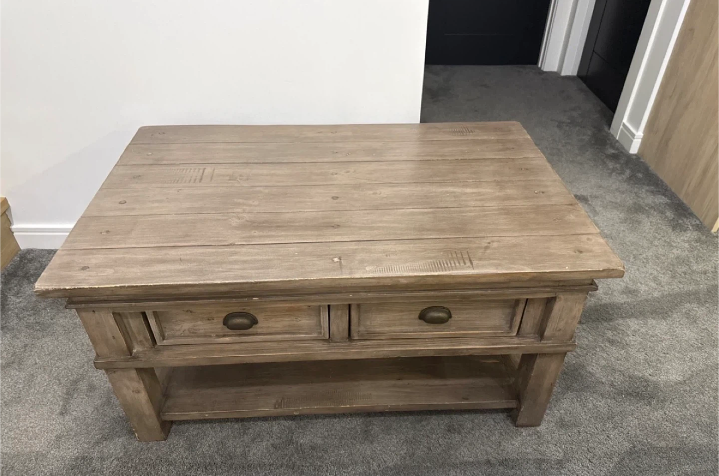 Urban Barn Solid Wood Coffee Table – Rustic Finish