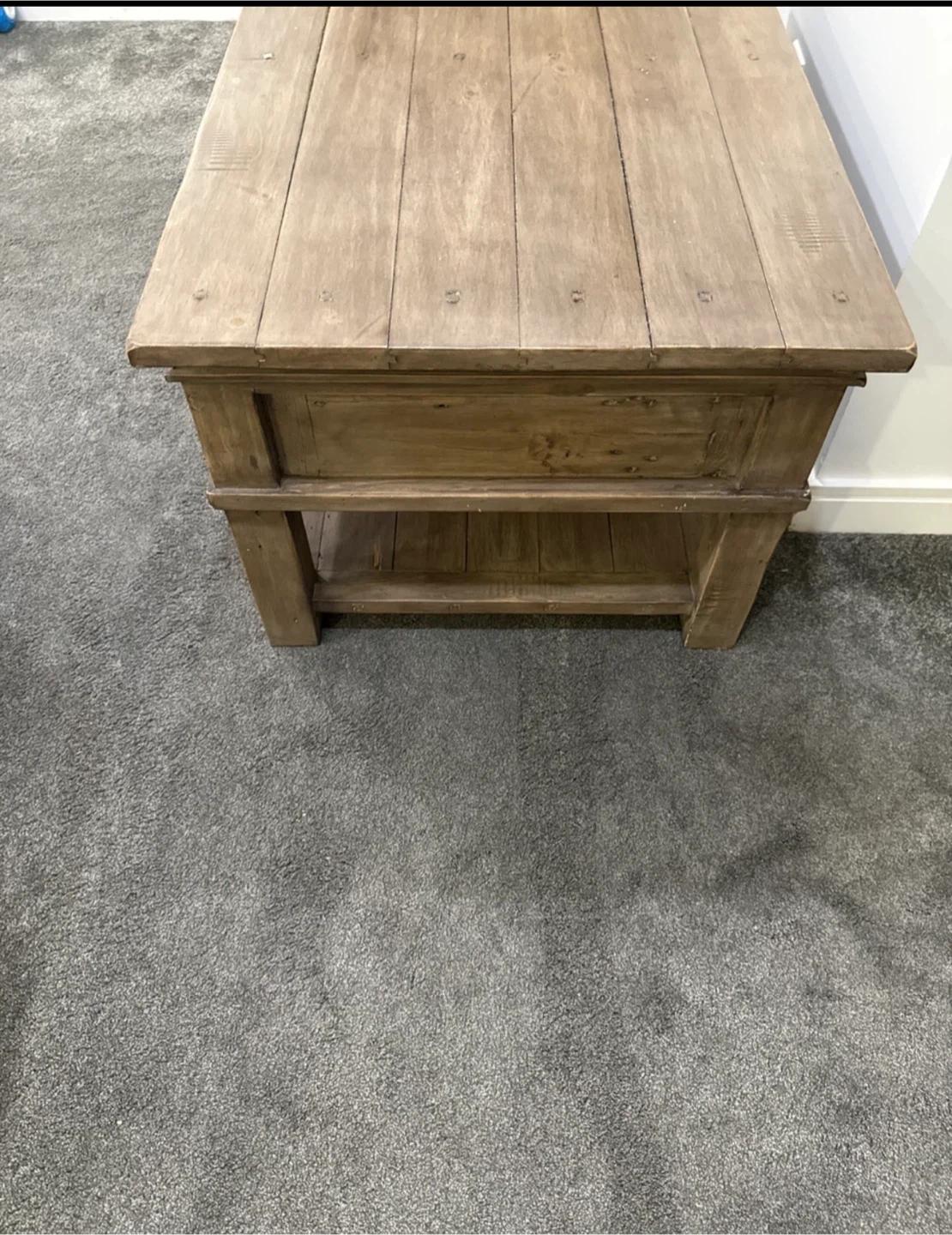Urban Barn Solid Wood Coffee Table – Rustic Finish - photo 3