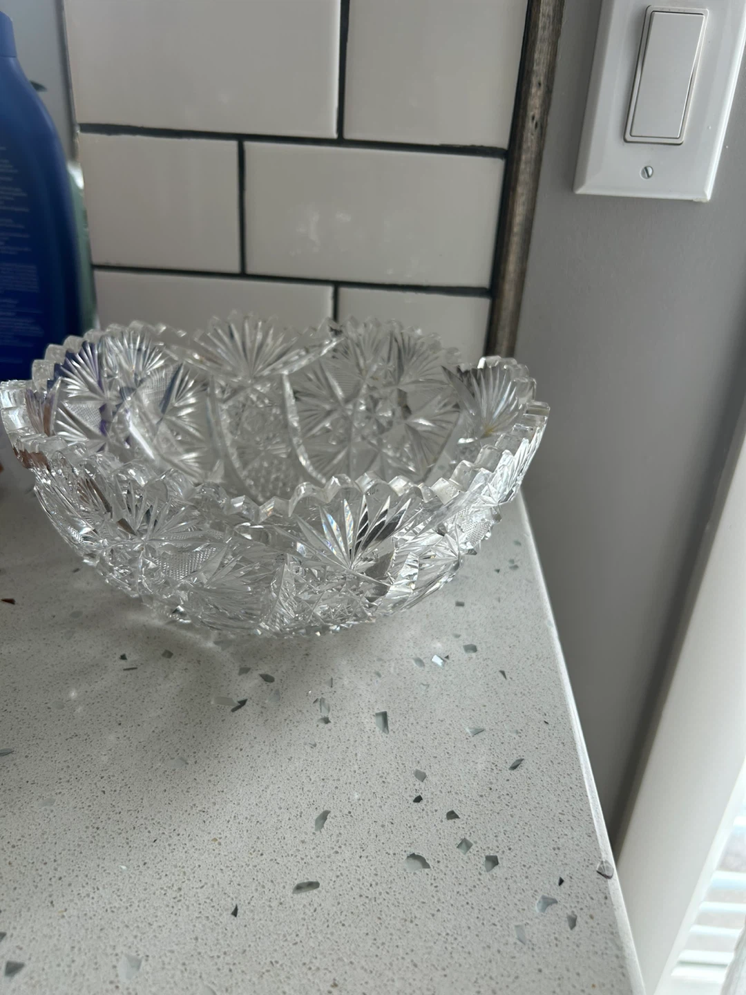 Cut Crystal Serving Bowl