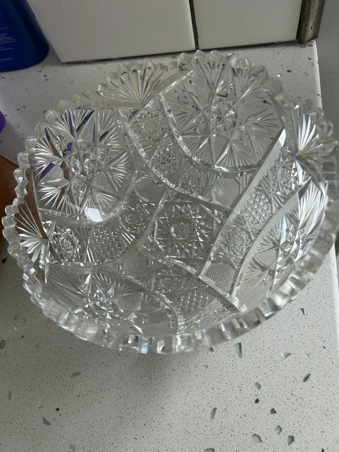 Cut Crystal Serving Bowl - photo 2