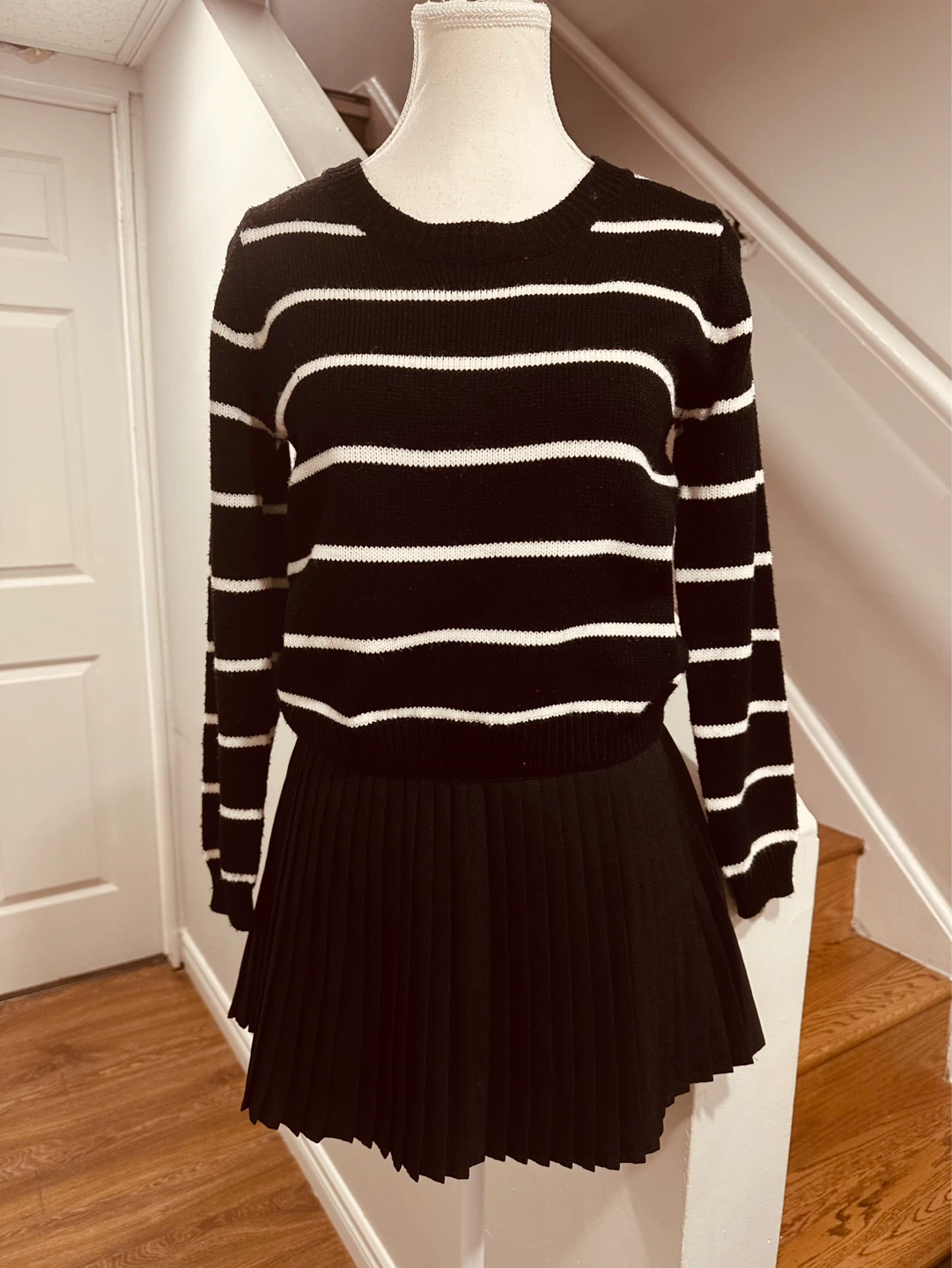 All items  buy 1 take 1 Black and White Striped Sweater