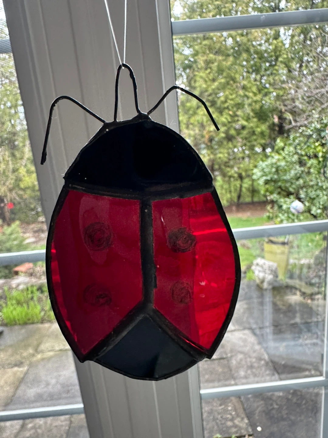 Stained Glass Ladybug Suncatcher - photo 3