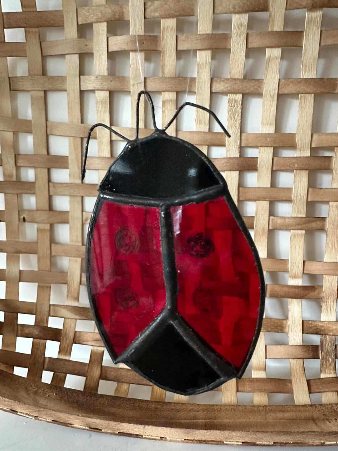 Stained Glass Ladybug Suncatcher - photo 5