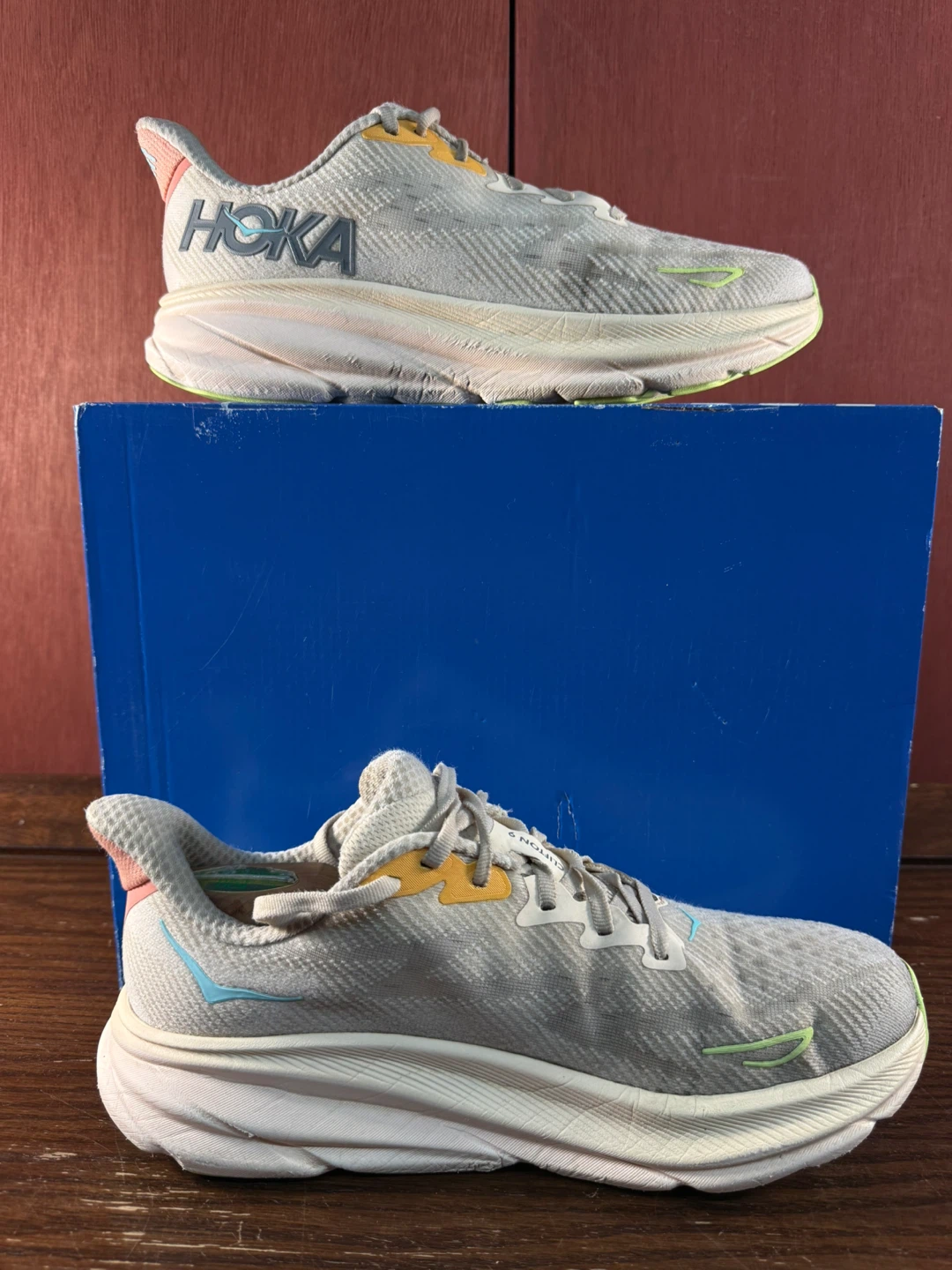 Hoka Clifton 9 ‘Vanilla Astral’ Women’s Running Shoes Sz US 9,5B - photo 3