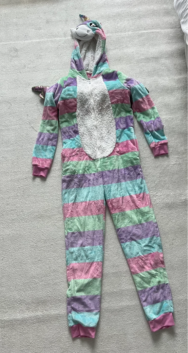Bluenotes Unicorn Onesie Pajamas - Size M/M