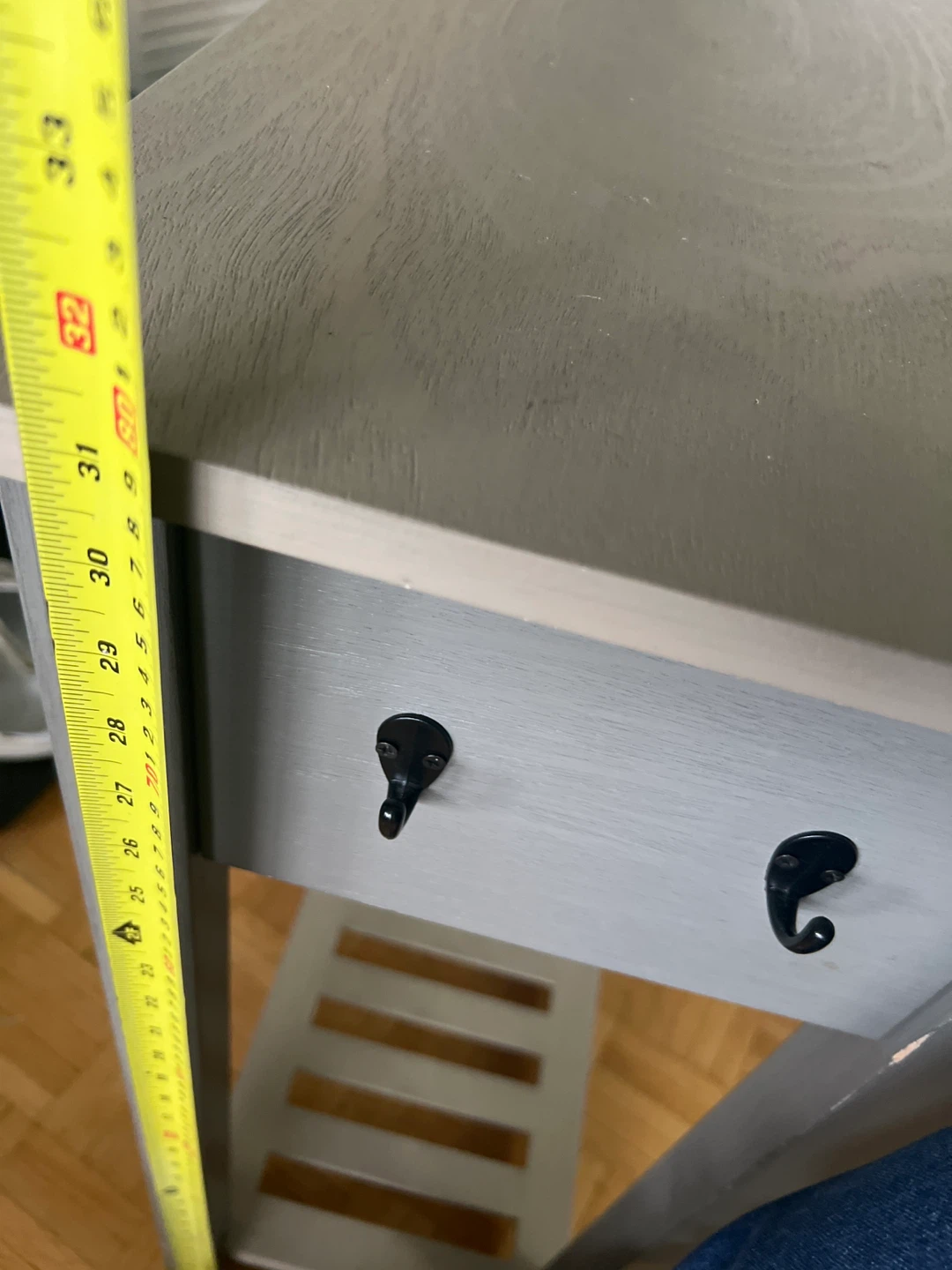 Grey Console Table with Two Drawers - photo 4