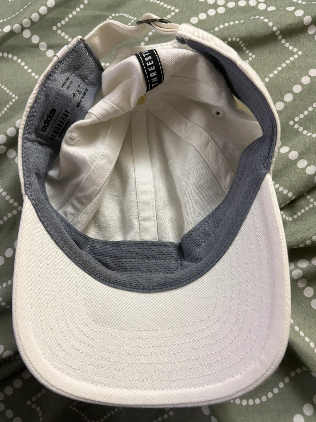 White Adidas Baseball Cap - photo 2