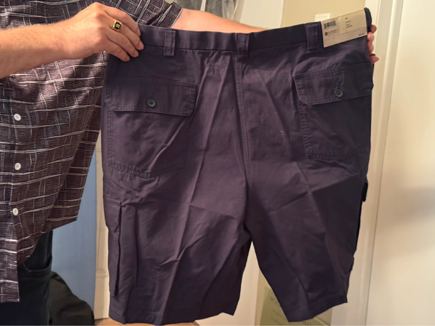 Haggar Clothing Co. Navy Marine Cargo Shorts Size 42 - photo 2