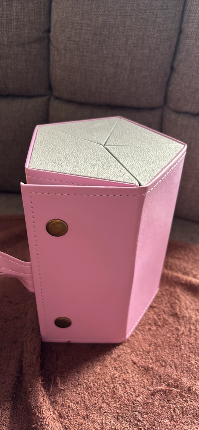 Pink Foldable 5-Slot Glasses Organizer Case