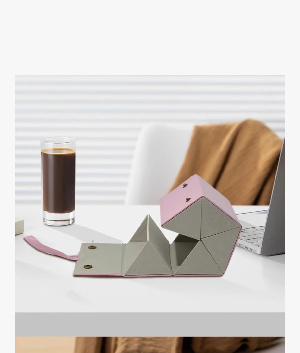 Pink Foldable 5-Slot Glasses Organizer Case - photo 4