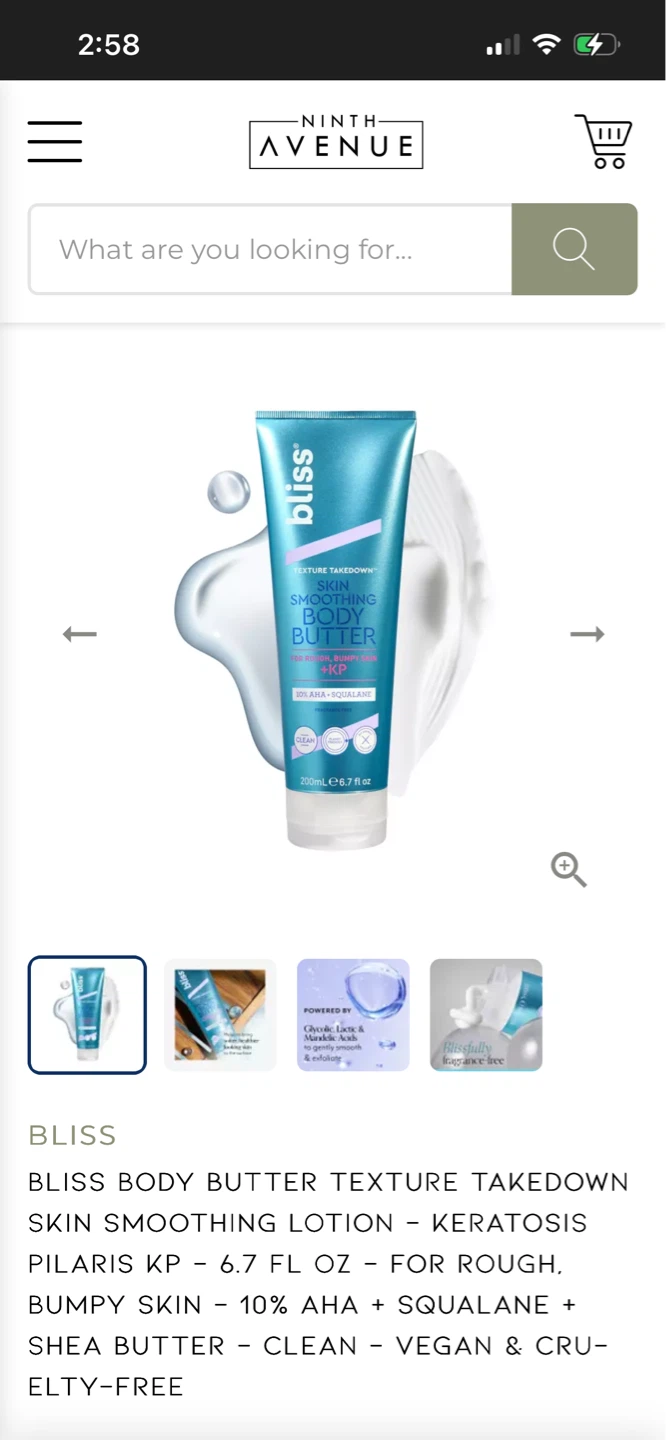 Bliss Body Butter Texture Takedown Skin Smoothing Lotion 200ml - photo 2