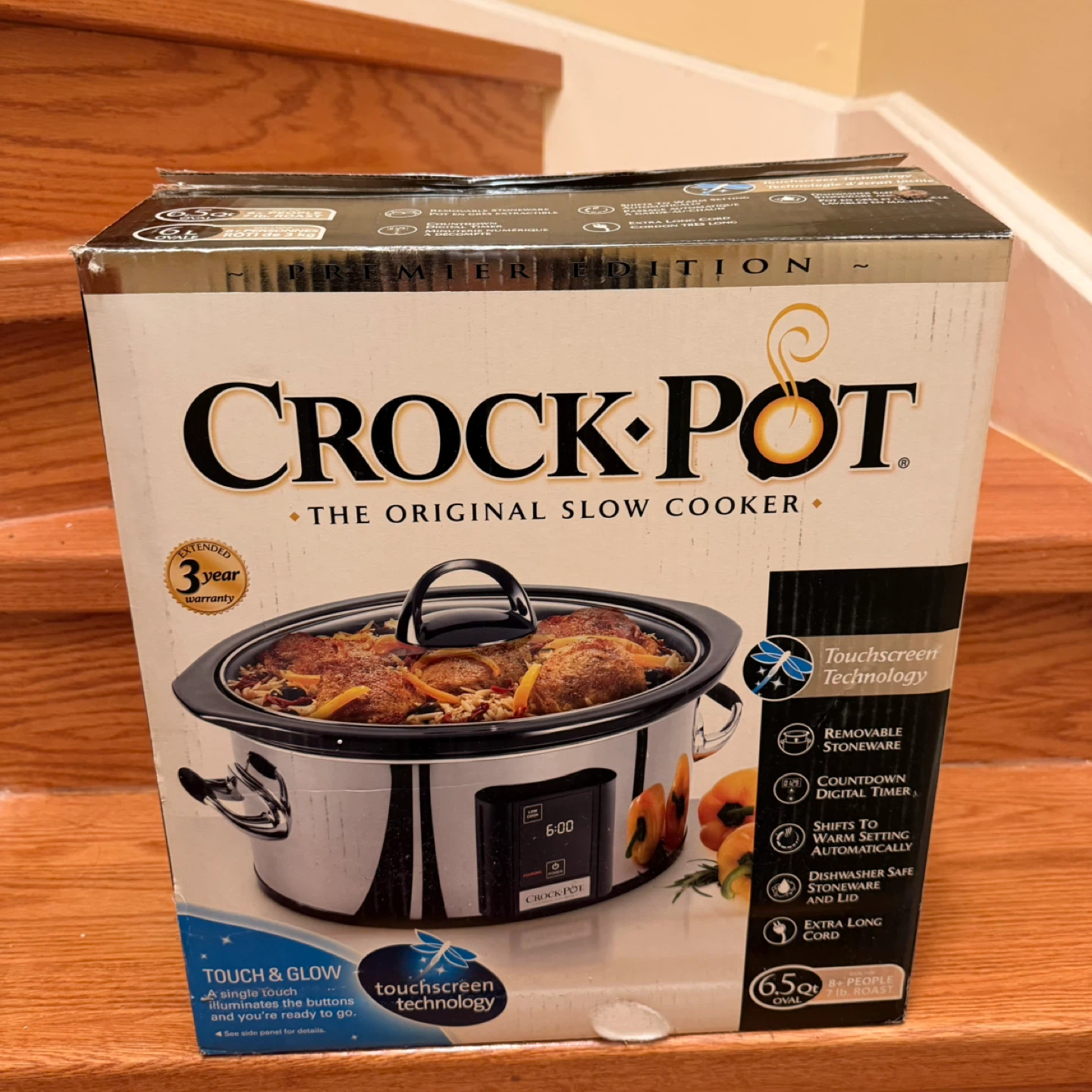 Crock-Pot 6.5 Qt Oval Slow Cooker with Touchscreen