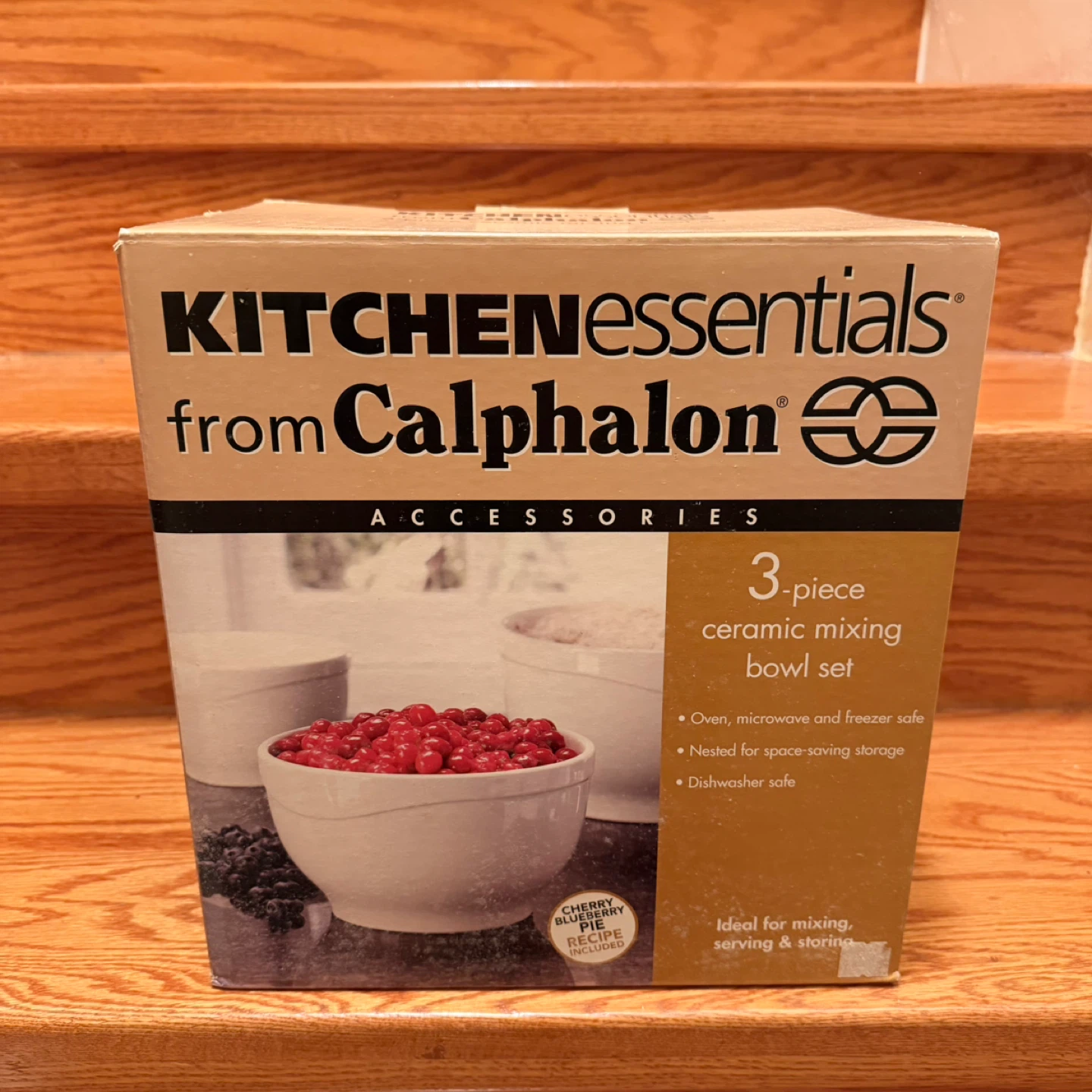 Calphalon 3-Piece Ceramic Mixing Bowl Set