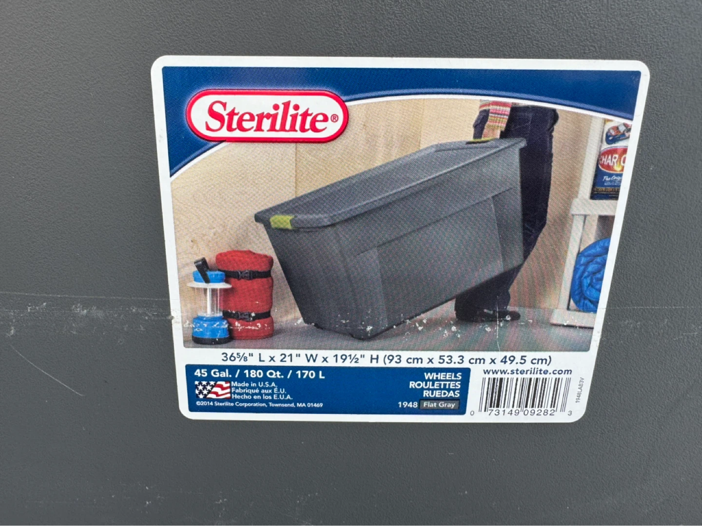 HDX 17 Gallon Tough Tote Storage Bin - photo 2