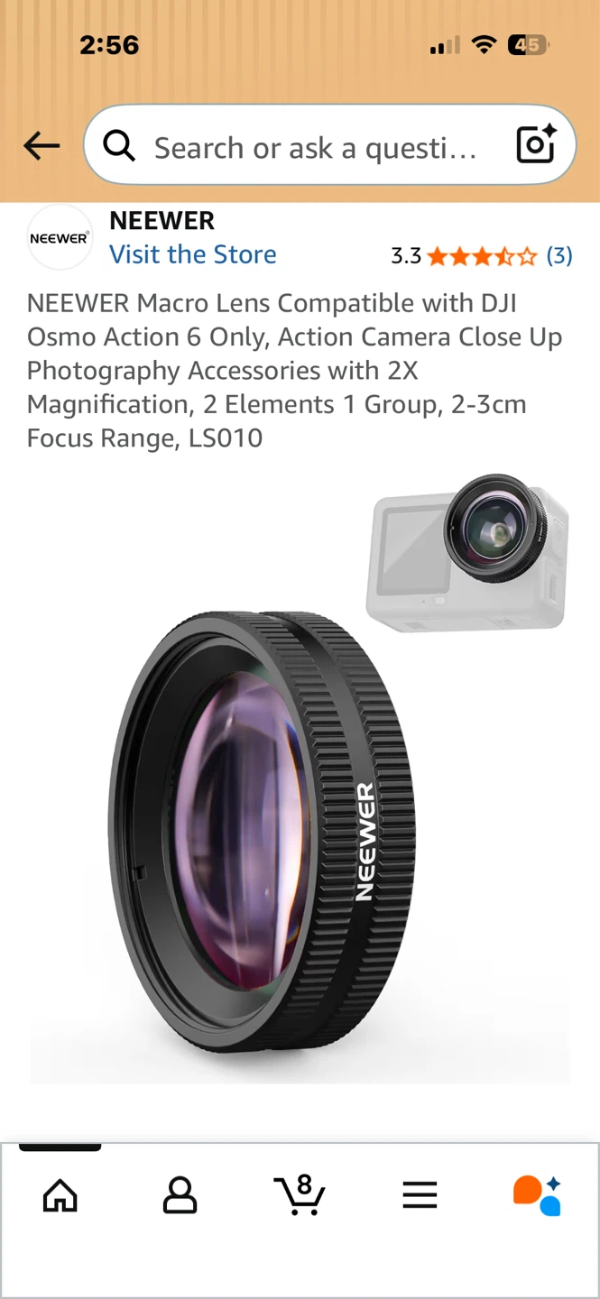 NEWEER Macro Lens for DJI Osmo Action 6 - photo 2
