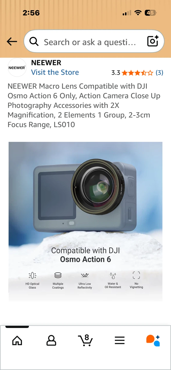 NEWEER Macro Lens for DJI Osmo Action 6 - photo 3