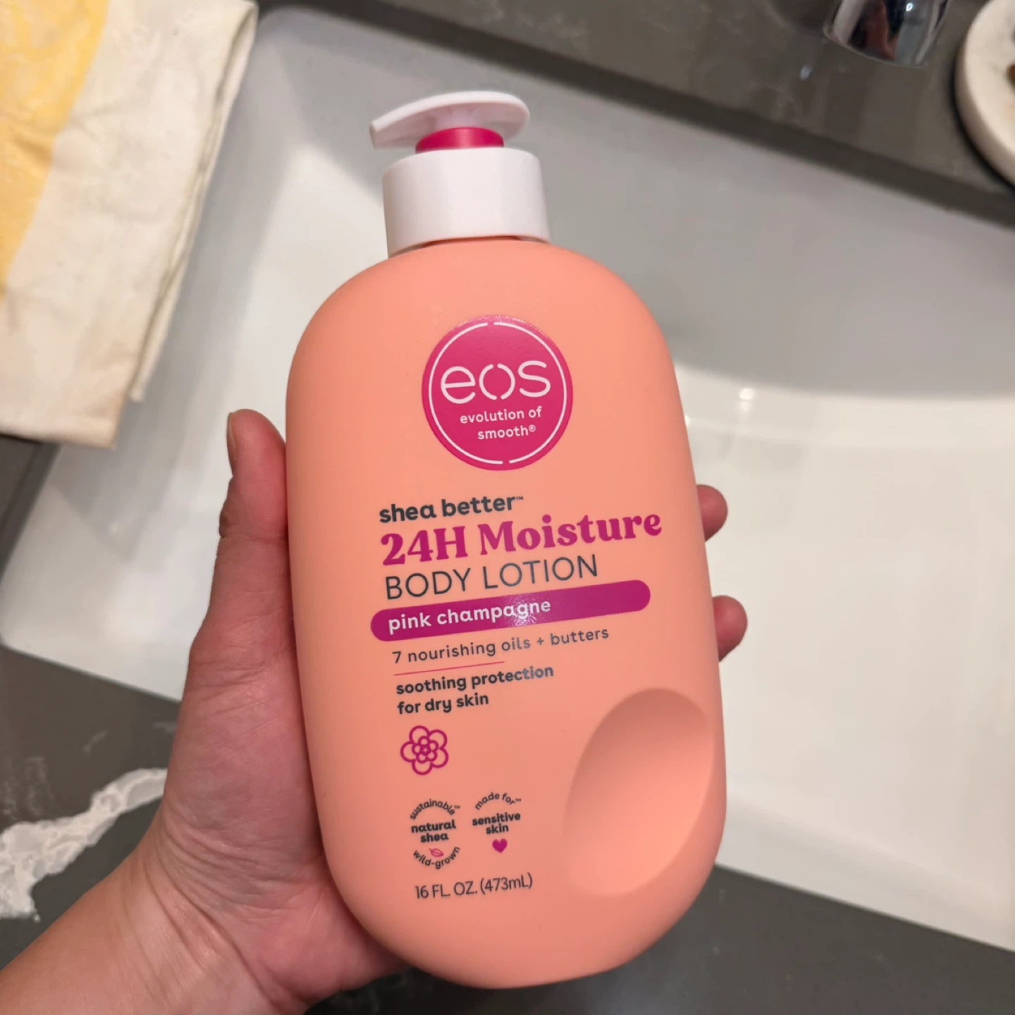 EOS Shea Better 24H Moisture Body Lotion - Pink Champagne