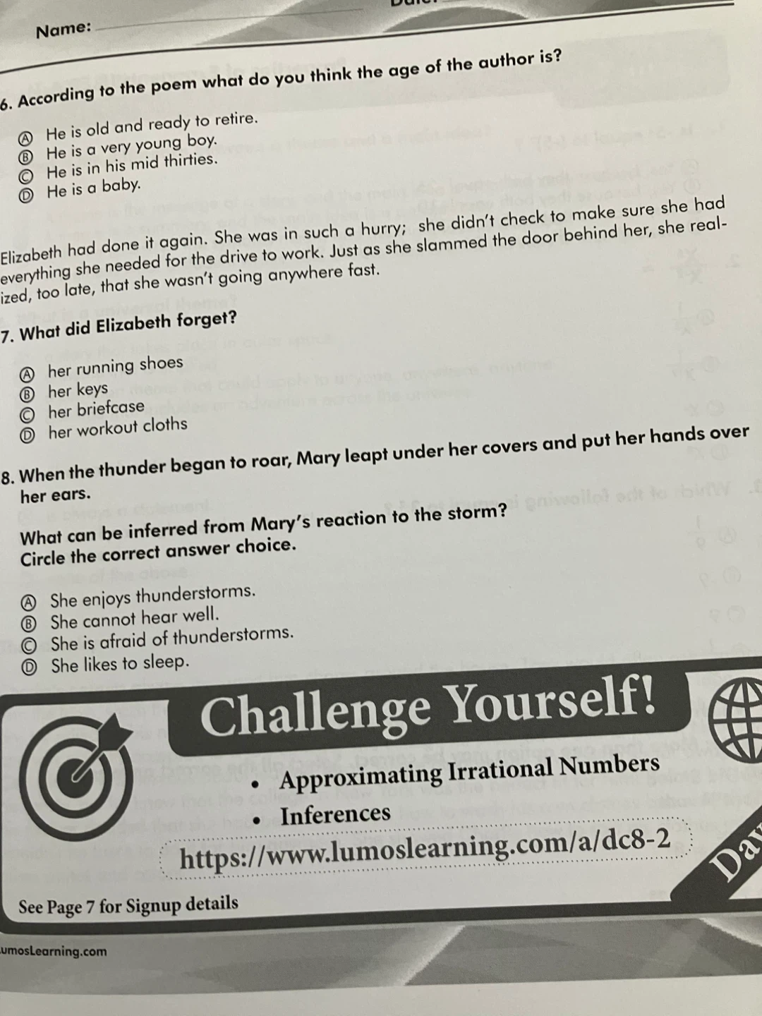 Lumos Learning Summer HeadStart Grade 8 to 9 Workbook - photo 4