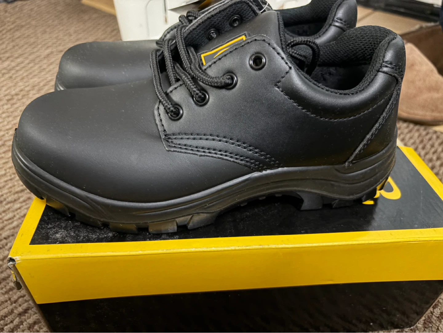 Tiger Work Steel Toe Shoes - Black - photo 2