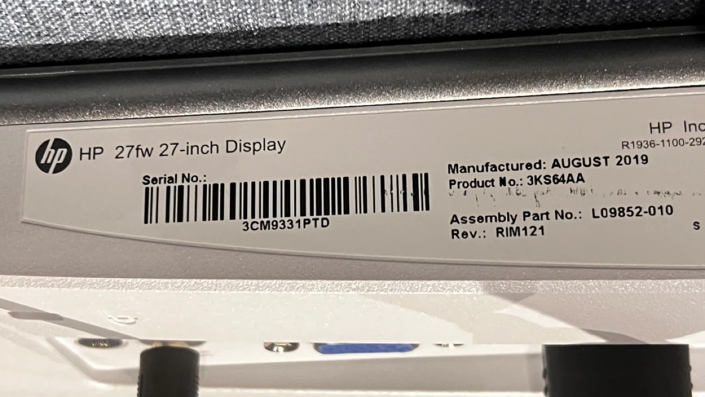 HP 27fw 27-inch Display Monitor - photo 4
