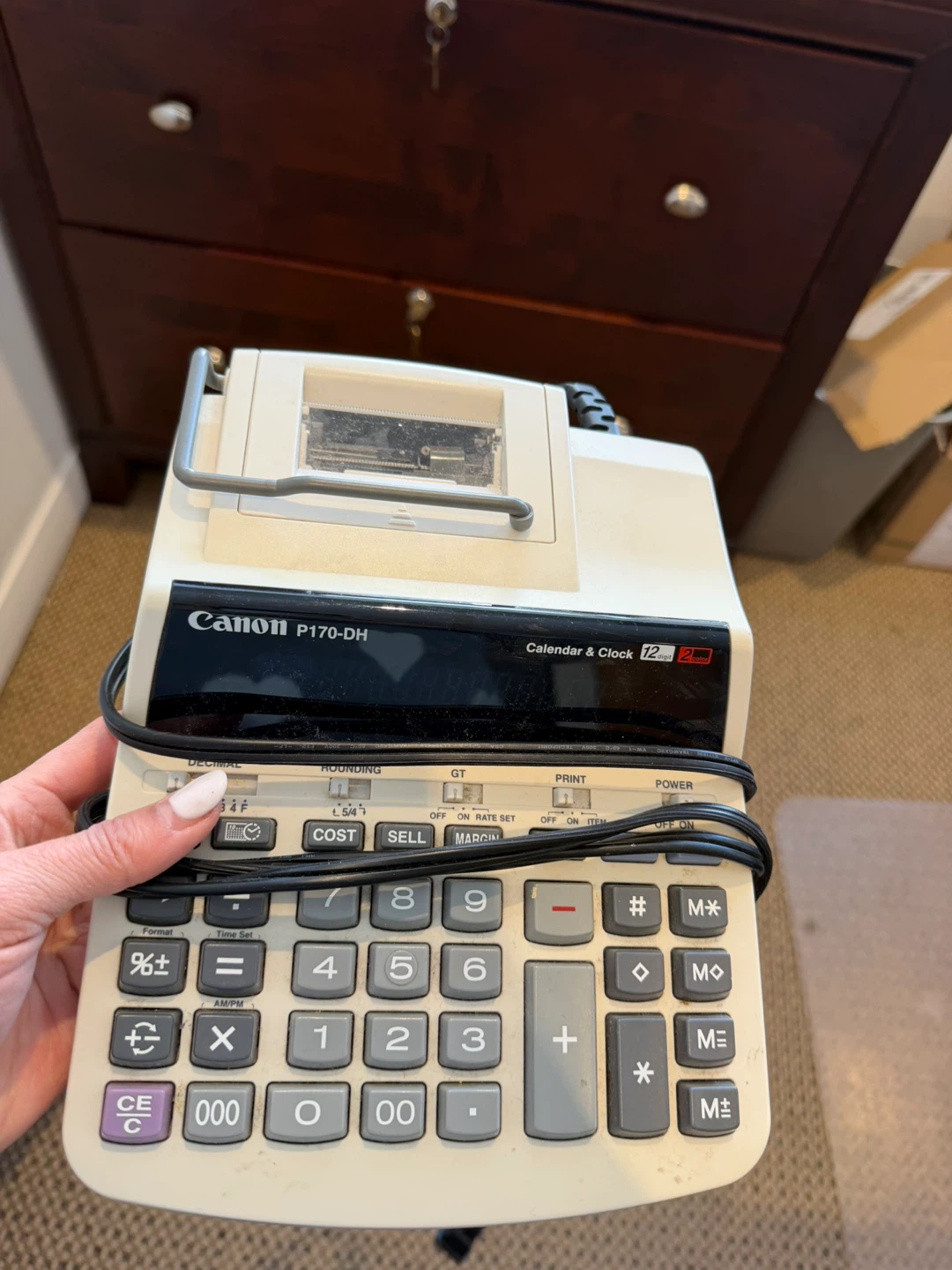 Canon P170-DH Printing Calculator & Clock